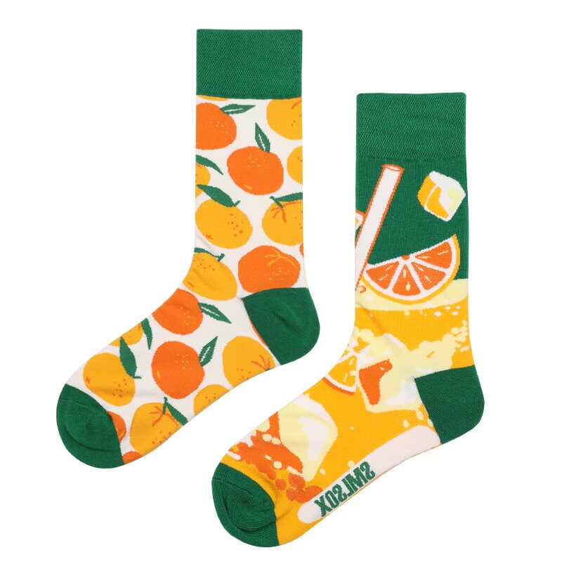 Odd Paired Socks – Orange & Juice
