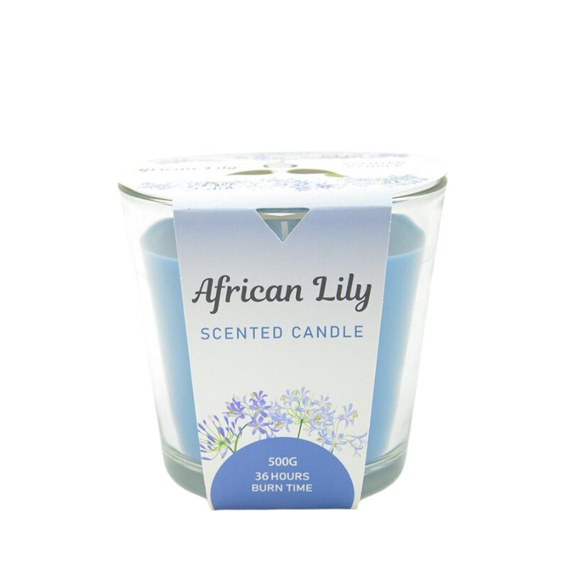 Aromart Glass Scented Candle – African Lily