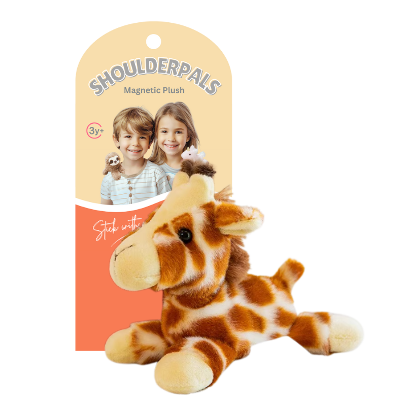 Magnetic Shoulder Pals Plush Toy 16cm - Giraffe