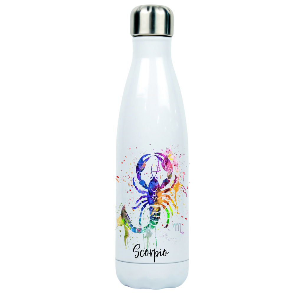 Designed Zodiac Stainless Vacuum Insulated Drinking Bottle 500ml - Scorpio