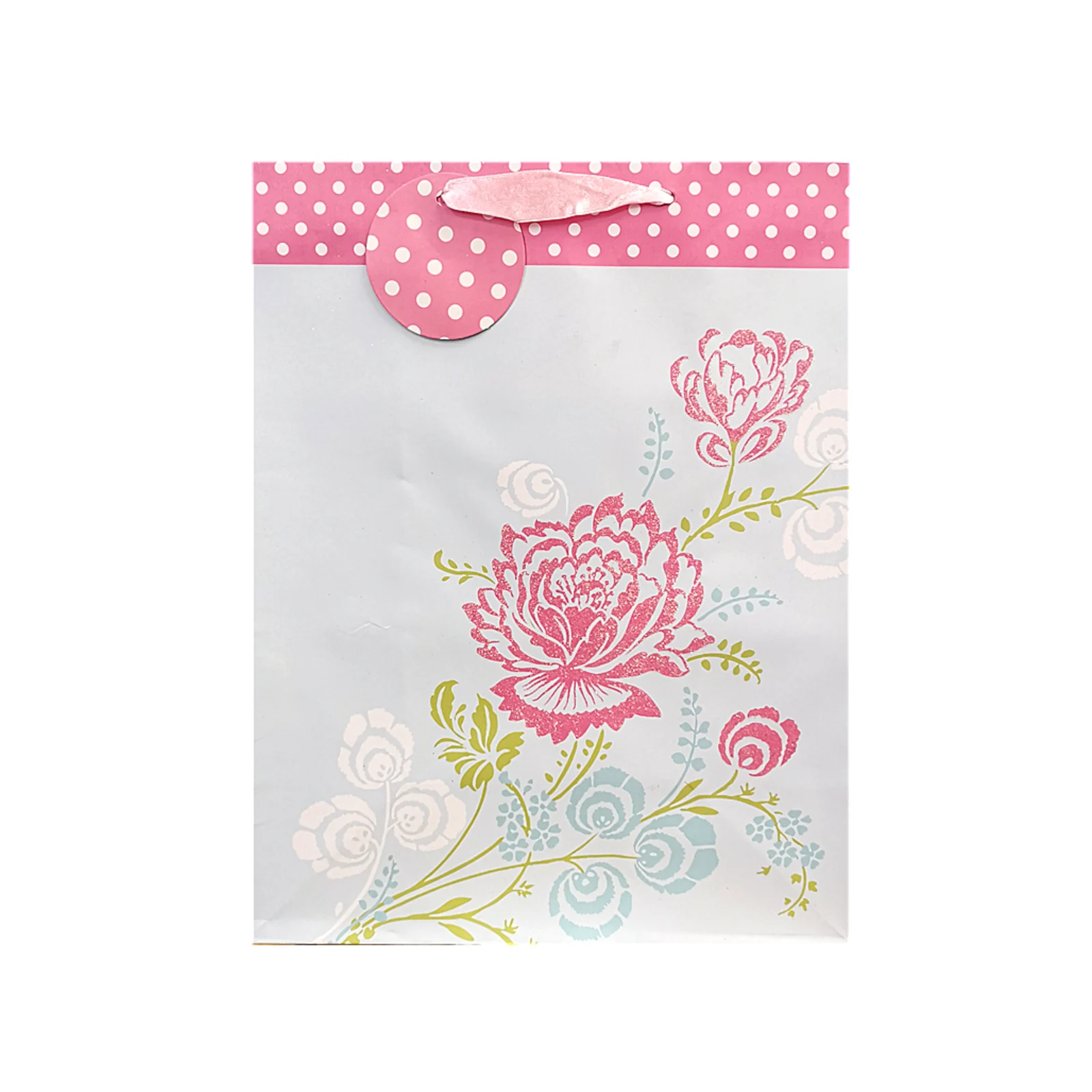 Paper Bag Single Design Flower 12/Pk