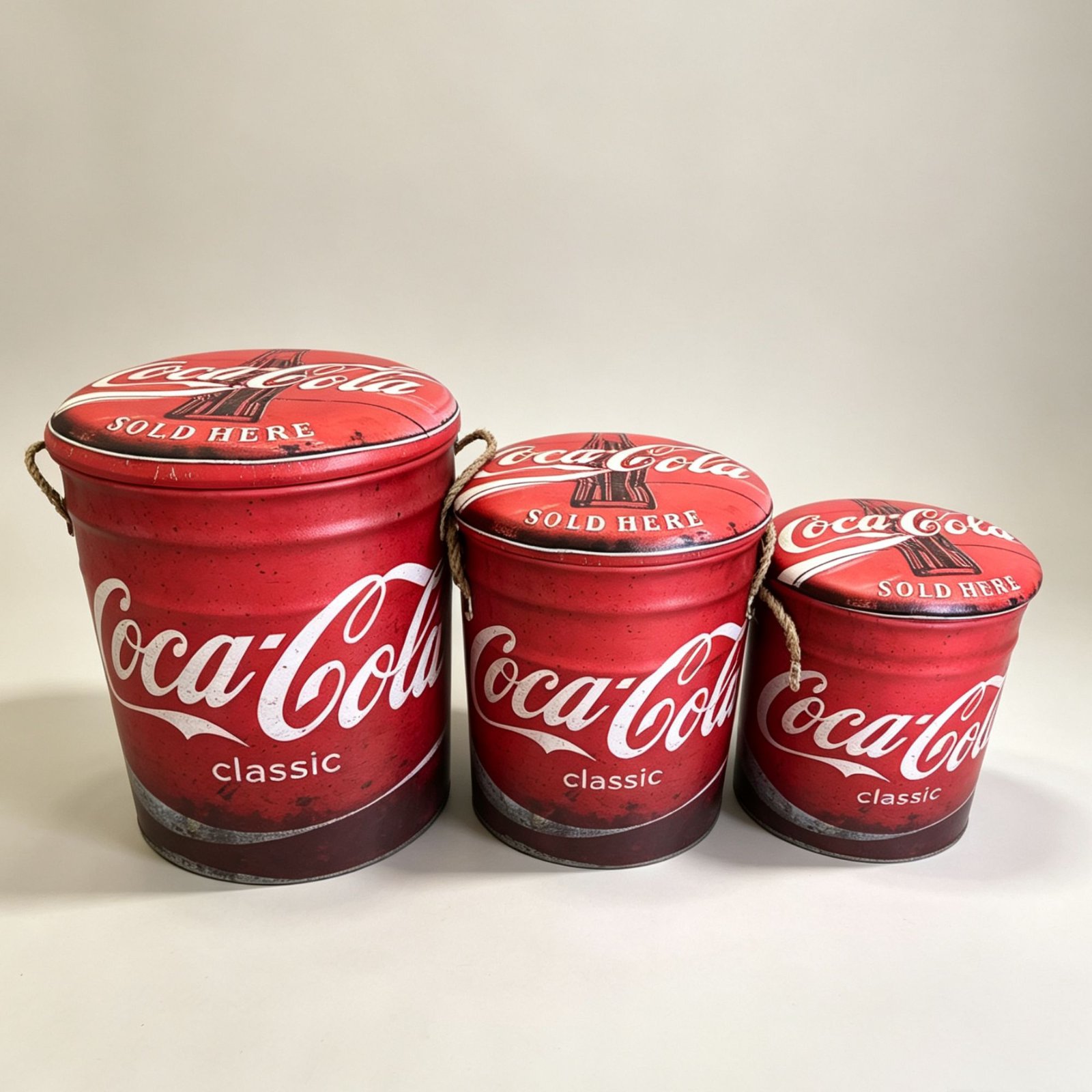 Tin Ottoman - Coca Cola