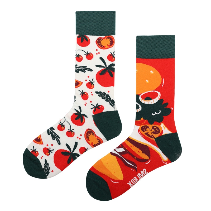 Odd Paired Socks - Tomato