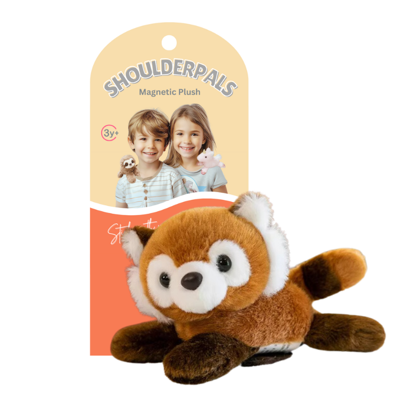 Magnetic Shoulder Pals Plush Toy 16cm - Red Panda