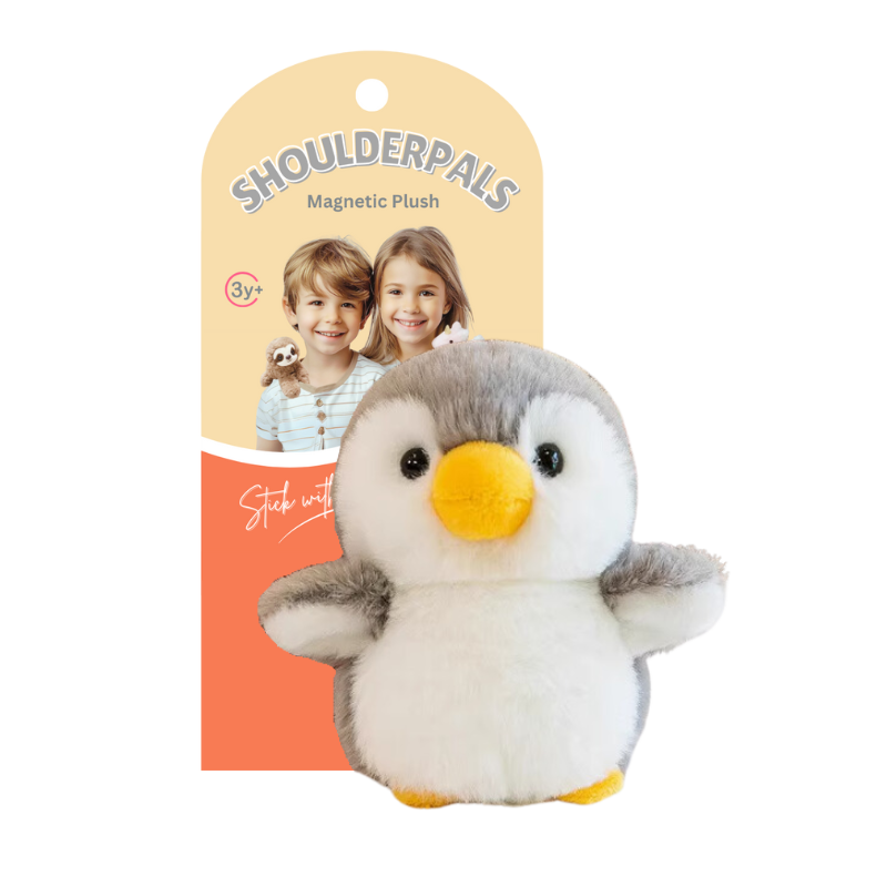 Magnetic Shoulder Pals Plush Toy 12cm - Penguin