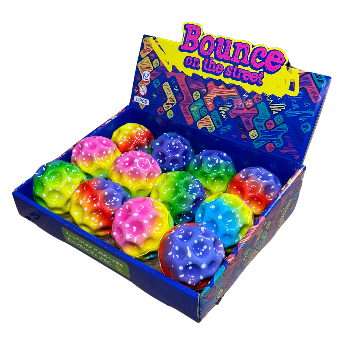 Bouncing Rainbow Ball 6.3cm