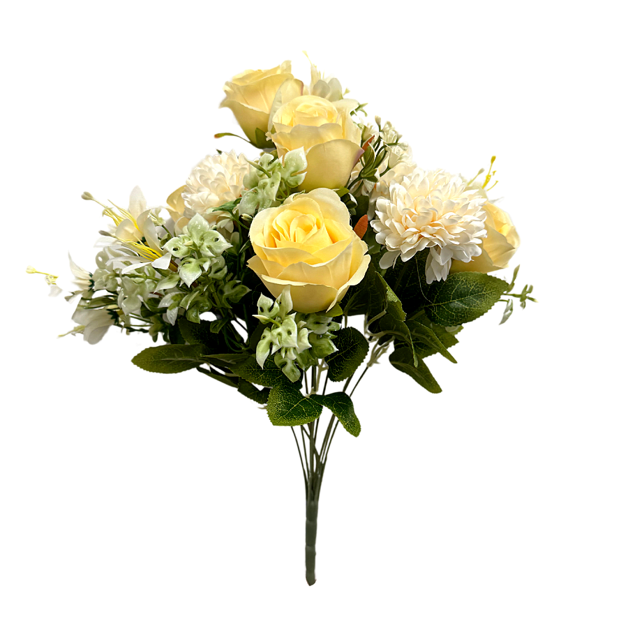 Mixed Flower Bouquet 11 Heads 49cm