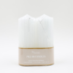 By Scents 7x19 cm Pillar Candle Set of 2 White