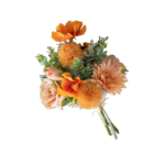 Artificial Flower Bouquet - Apricot Posy 35.5cm