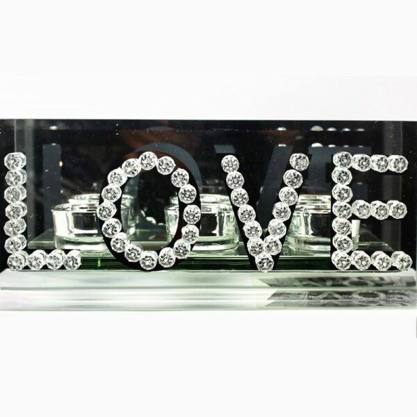 Tealight Holder Glass – Love