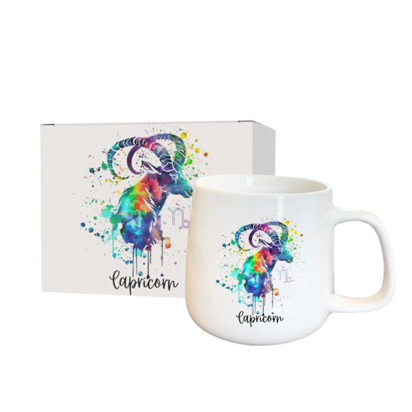 Designed Zodiac Ceramic Mug 315ml – Capricorn - Image 2