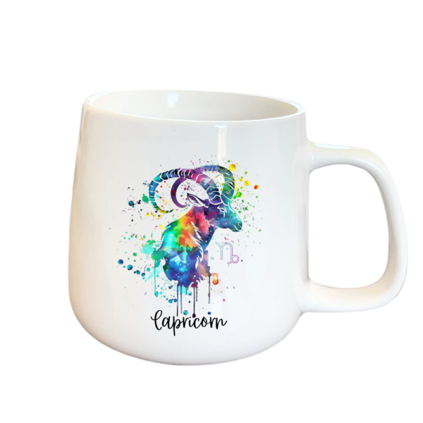 Designed Zodiac Ceramic Mug 315ml – Capricorn - Image 3