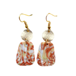 Soft Polymer Clay Sunset Gold Clay Dangle Earrings