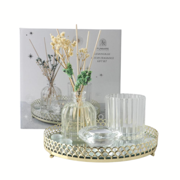 Fumare Mirror Plate Gift Set – Lemongrass