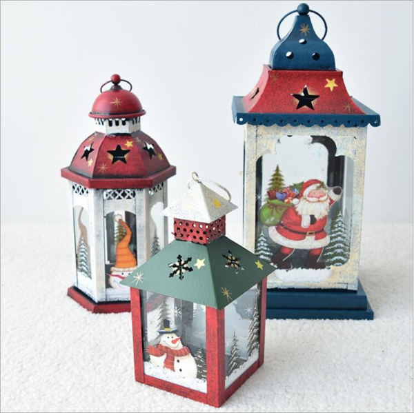 Christmas Décor Lantern Candle Holder 35cm - Image 3