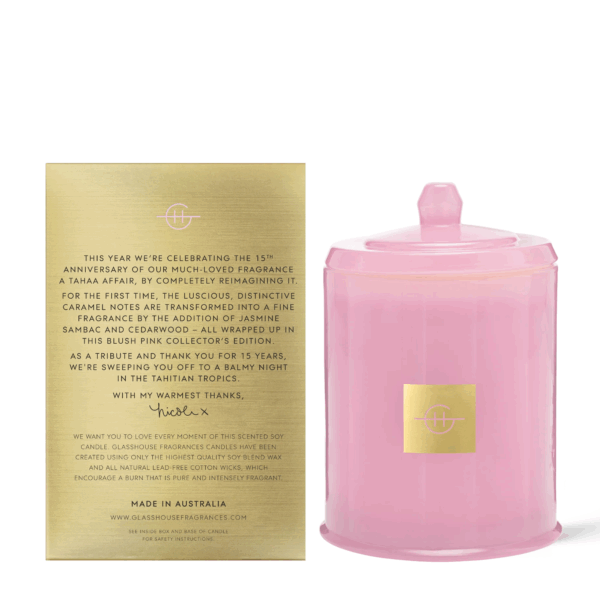 Glasshouse A Tahaa Affair Devotion Triple Scented Soy Candle 380g - Image 4
