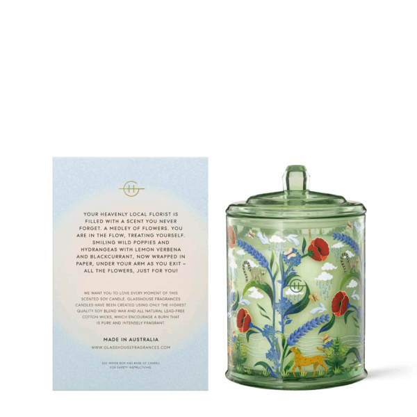 Glasshouse Limited Edition Flower Therapy Triple Scented Soy Candle 380g - Image 3