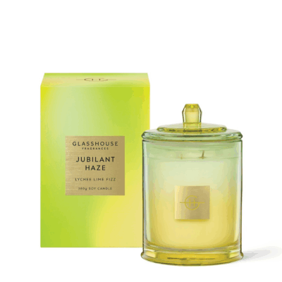 Glasshouse Limited Edition Jubilant Haze Triple Scented Soy Candle 380g