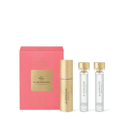 Glasshouse Eau de Parfum 3x19mL - Forever Florence Twist & Spray Refillable Atomiser