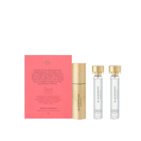 Glasshouse Eau de Parfum 3x19mL - Forever Florence Twist & Spray Refillable Atomiser - Image 3