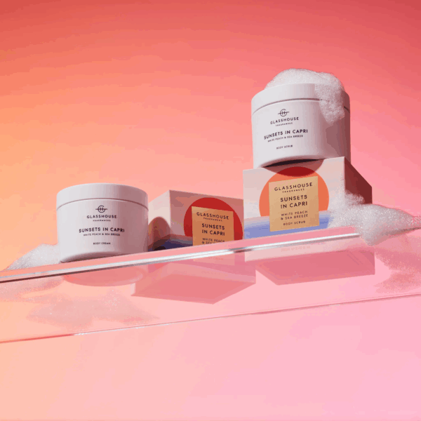 Glasshouse Sunsets in Capri 250ml Body Scrub - Image 2