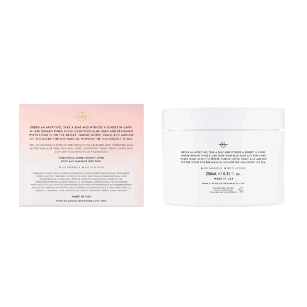 Glasshouse Sunsets in Capri 250ml Body Scrub - Image 4