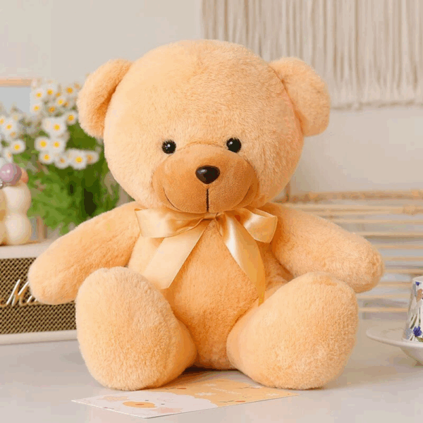 Soft Toy - Small Bear with Ribbon 19cm - Image 4
