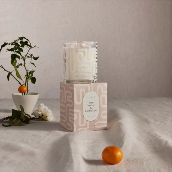 CIRCA Soy Scented Candle 350g - Rose Nectar & Clementine - Image 2