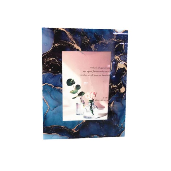Marble Dark Blue Photo Frame