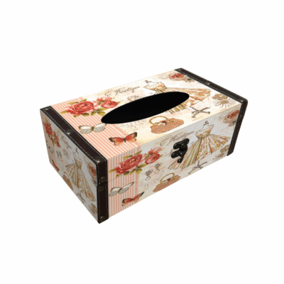 Vintage Tissue Box Case - Vintage Dress
