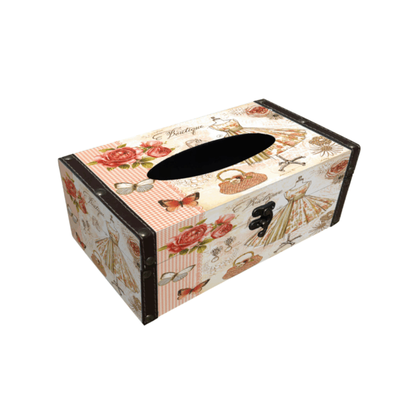 Vintage Tissue Box Case - Vintage Dress