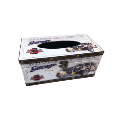 Vintage Tissue Box Case - Car