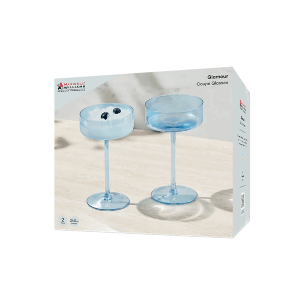 MW Glamour Coupe Glass Set of 2 Gift Boxed - Image 3