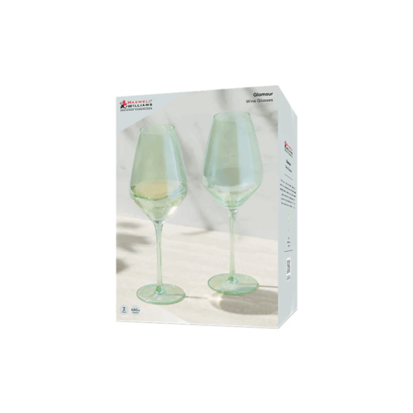 MW Glamour Wine Glass Set of 2 Gift Boxed - Image 2
