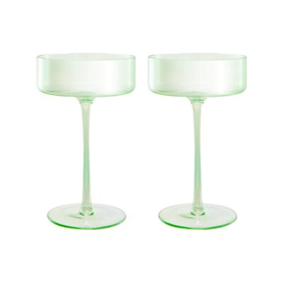 MW Glamour Coupe Glass Set of 2 Gift Boxed