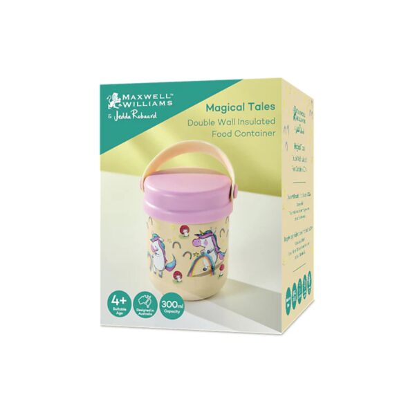 MW Jedda Robaard Magical Tales Double Wall Insulated Food Container 300mL Unicorn Gift Boxed - Image 3