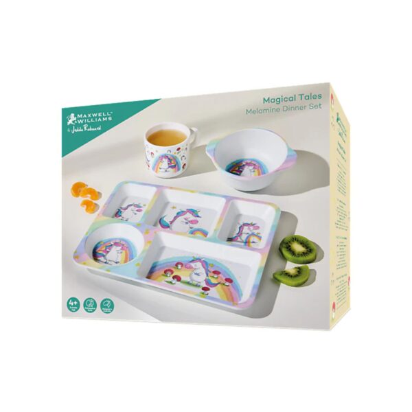 MW Jedda Robaard Magical Tales Melamine 3pc Dinner Set Unicorn Gift Boxed - Image 3