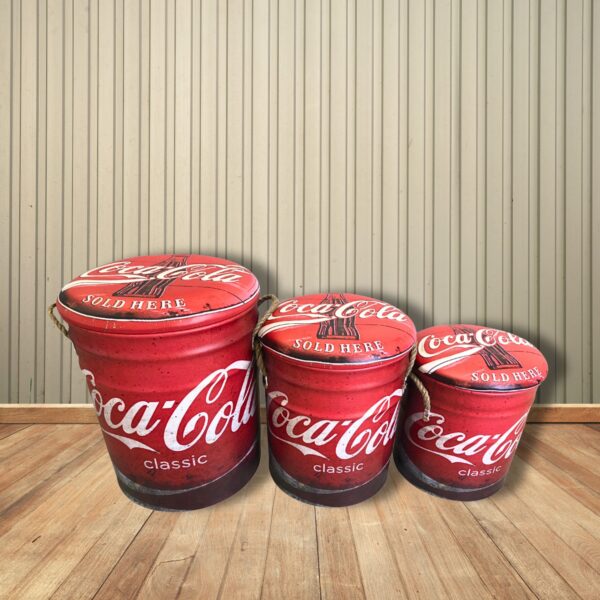 Tin Ottoman - Coca Cola - Image 2