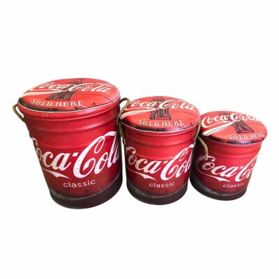 Tin Ottoman - Coca Cola