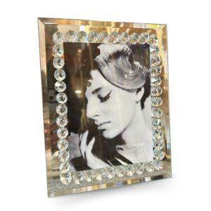 Glass 4 x 6 Photo Frame with Diamond