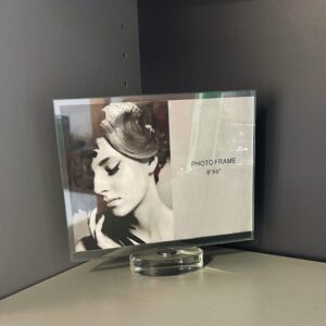 Glass 6 x 8 Rotating Photo Frame