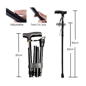 Walking Stick - Adjustable & Foldable