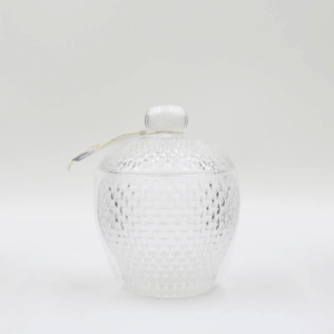 Glass Jar Candle Holder with Lid - Clear