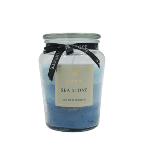 Fumare Shadow Pillar Glass Scented Candle - Sea Stone