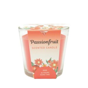 Aromart Glass Scented Candle – Passionfruit