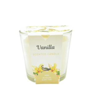 Aromart Glass Scented Candle – Vanilla