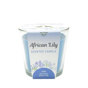 Aromart Glass Scented Candle – African Lily