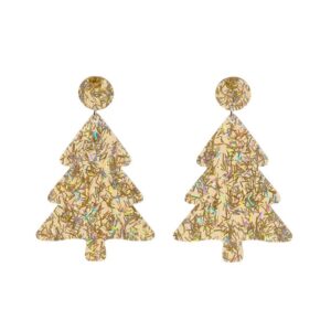 Christmas Earrings - Gold Tree