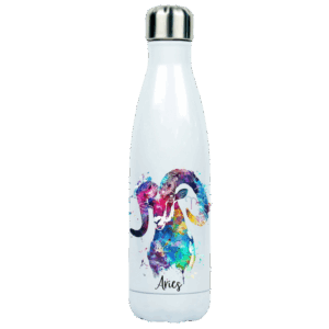 Designed Zodiac Stainless Vacuum Insulated Drinking Bottle 500ml - Aries