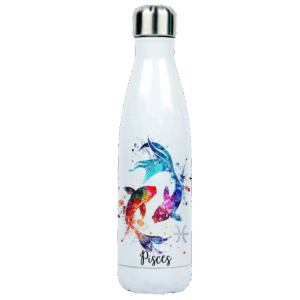 Designed Zodiac Stainless Vacuum Insulated Drinking Bottle 500ml - Pisces